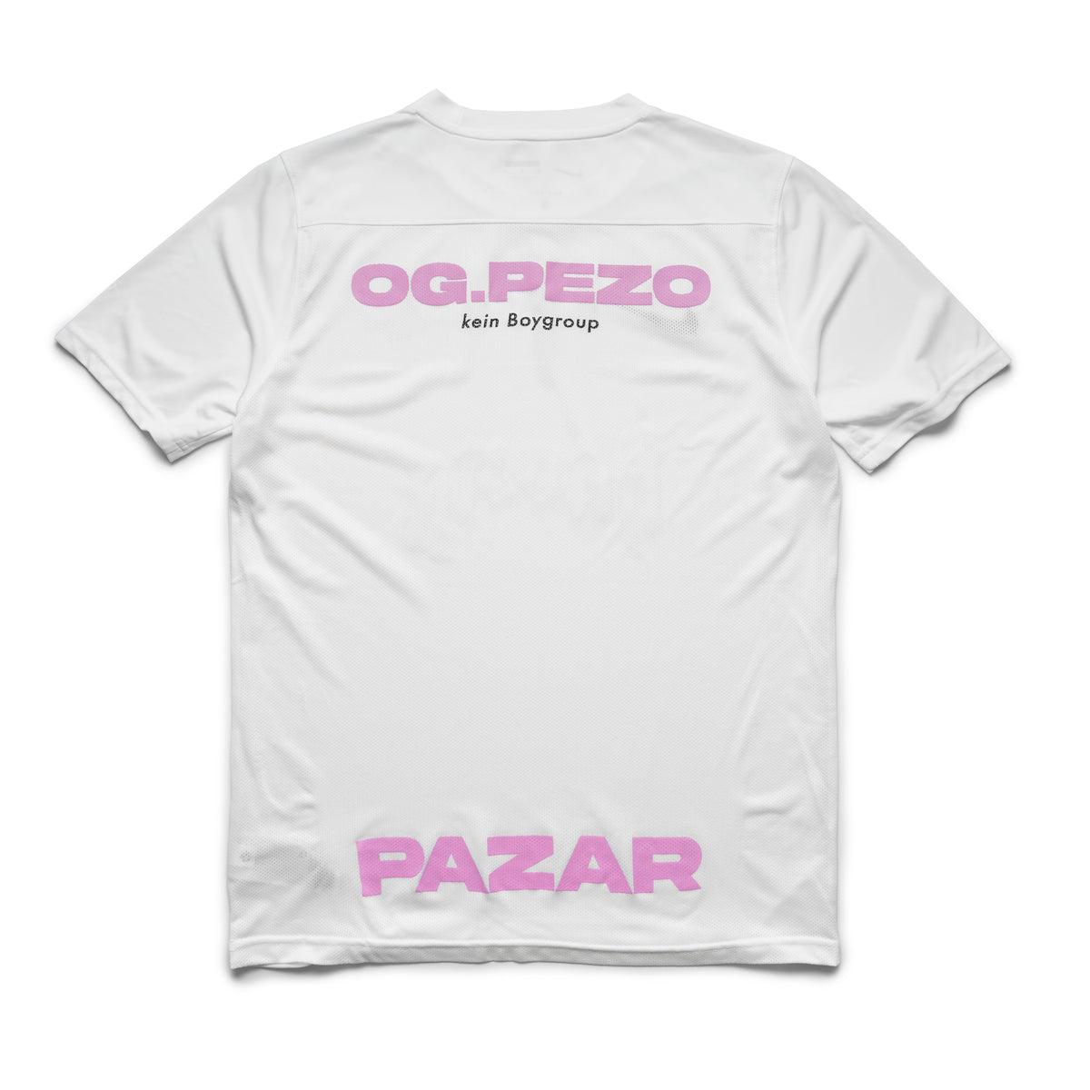 O.G. Pezo x Hässig x Pazar - kein Boygroup - Jersey weiß/rosa V1 – PAZAR