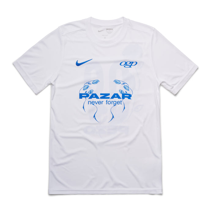 O.G. Pezo x Pazar Flower Jersey Classic V1 front – blue and light blue